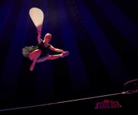 Tight wire act at Cirkus Zorba