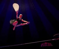 Tight wire act at Cirkus Zorba