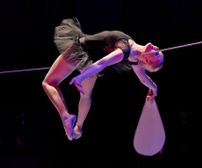 Tight wire dancer at Cirkus Zorba